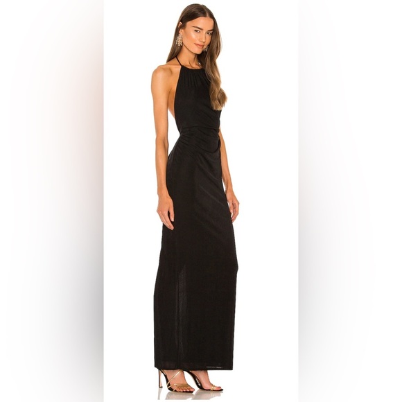 X REVOLVE Dare Me Gown Katie May Black dress open back size M - Picture 1 of 12
